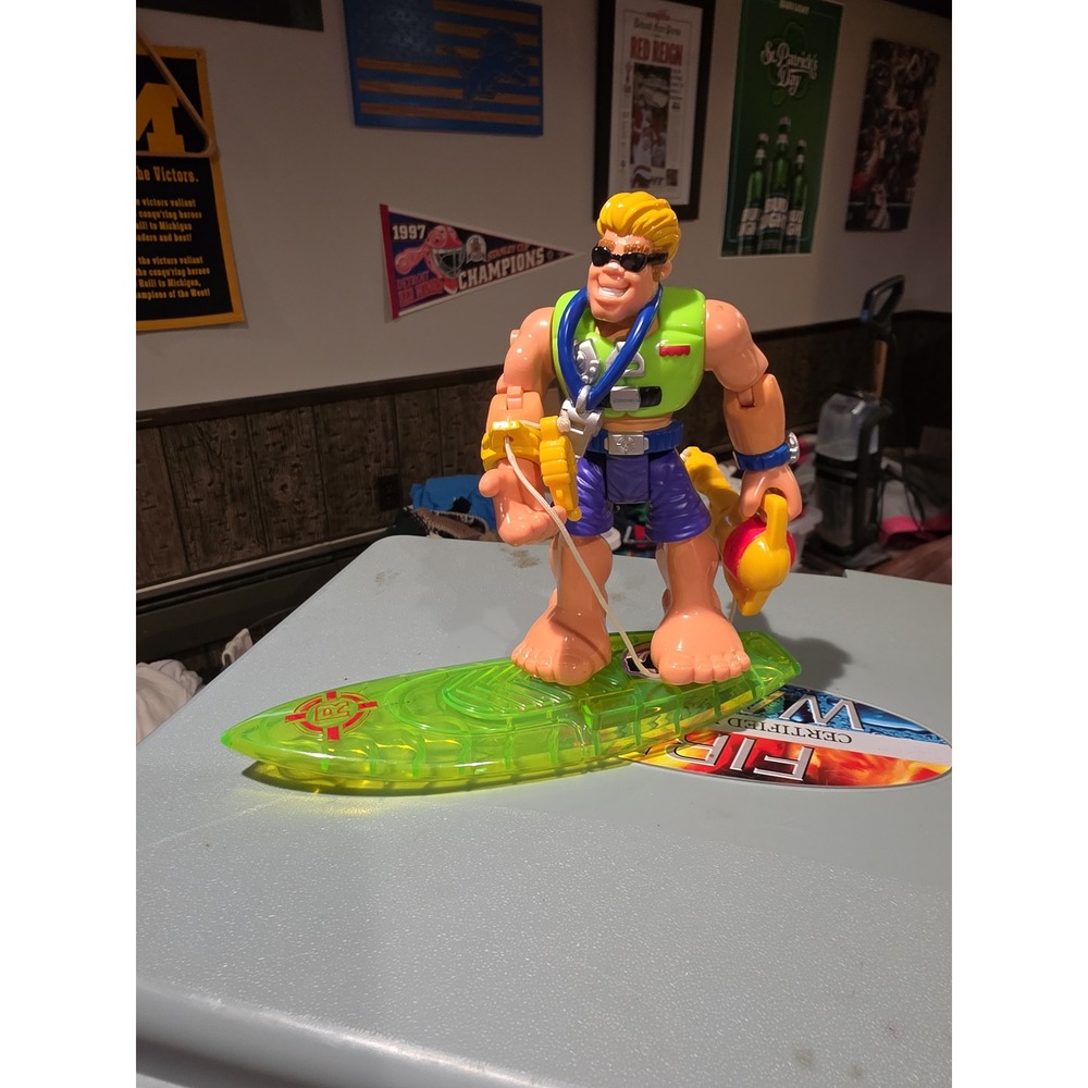 Fisher Price Mattel Rescue Heroes Action Figure 2001 Sandy Beach Life Guard